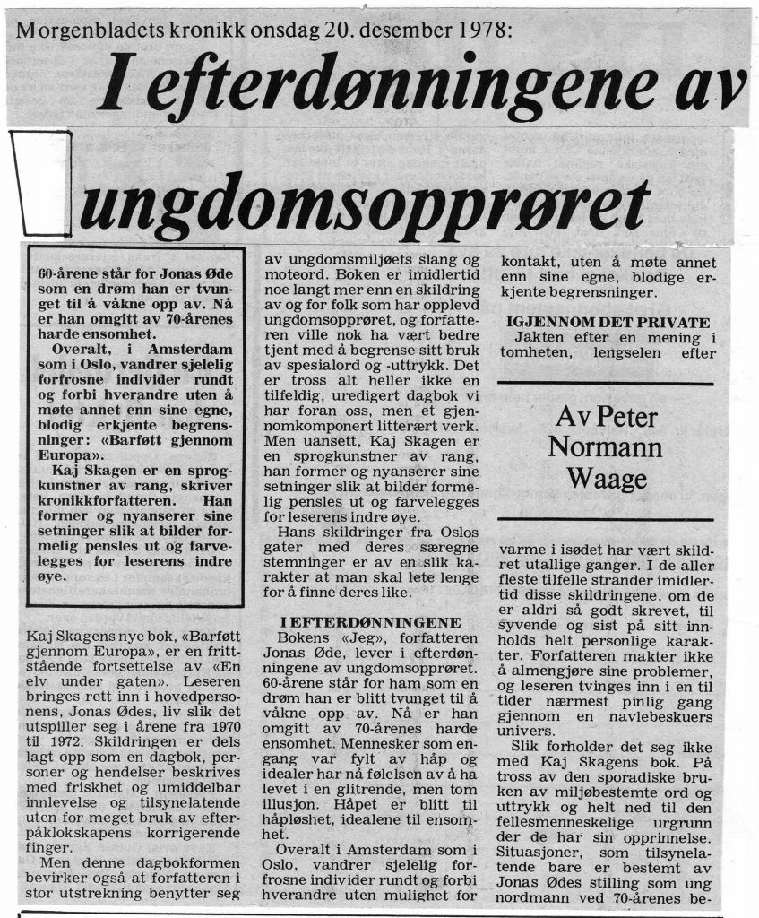 Morgenbladet  20. desember 1978